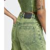 adidas Adilenium 2 Denim Capri Short Pants   Lime Jm9285