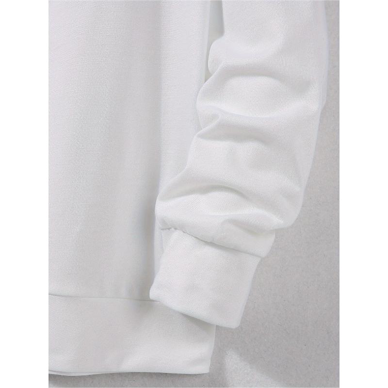 Herr Polyester Hoodie Set med Shorts i Relaxed Fit Bekväm Lounge Gym