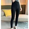 Women's 12-Gauge Cashmere Pants - Warm, High-Waisted, Tummy-Control Base Layer, Highly Elastic and Slimming