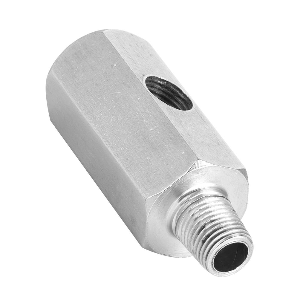 1/8in BSPT Oil Pressure Sensor Tee To NPT Adapter Stainless Steel Fitting for Turbo Supply Feed Line