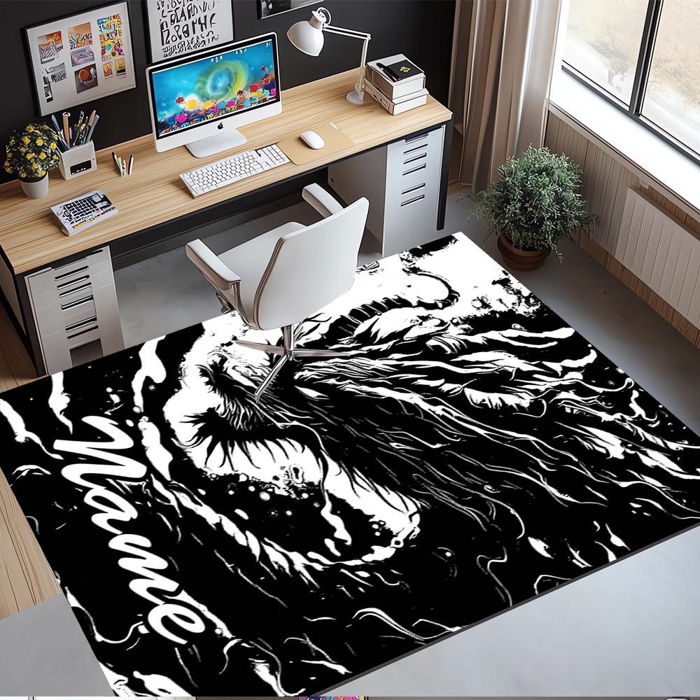 Custom Name Dragon Printed Carpet,Rug for Office Chair Living Room Bedroom Kitchen Room Decor Gifts.