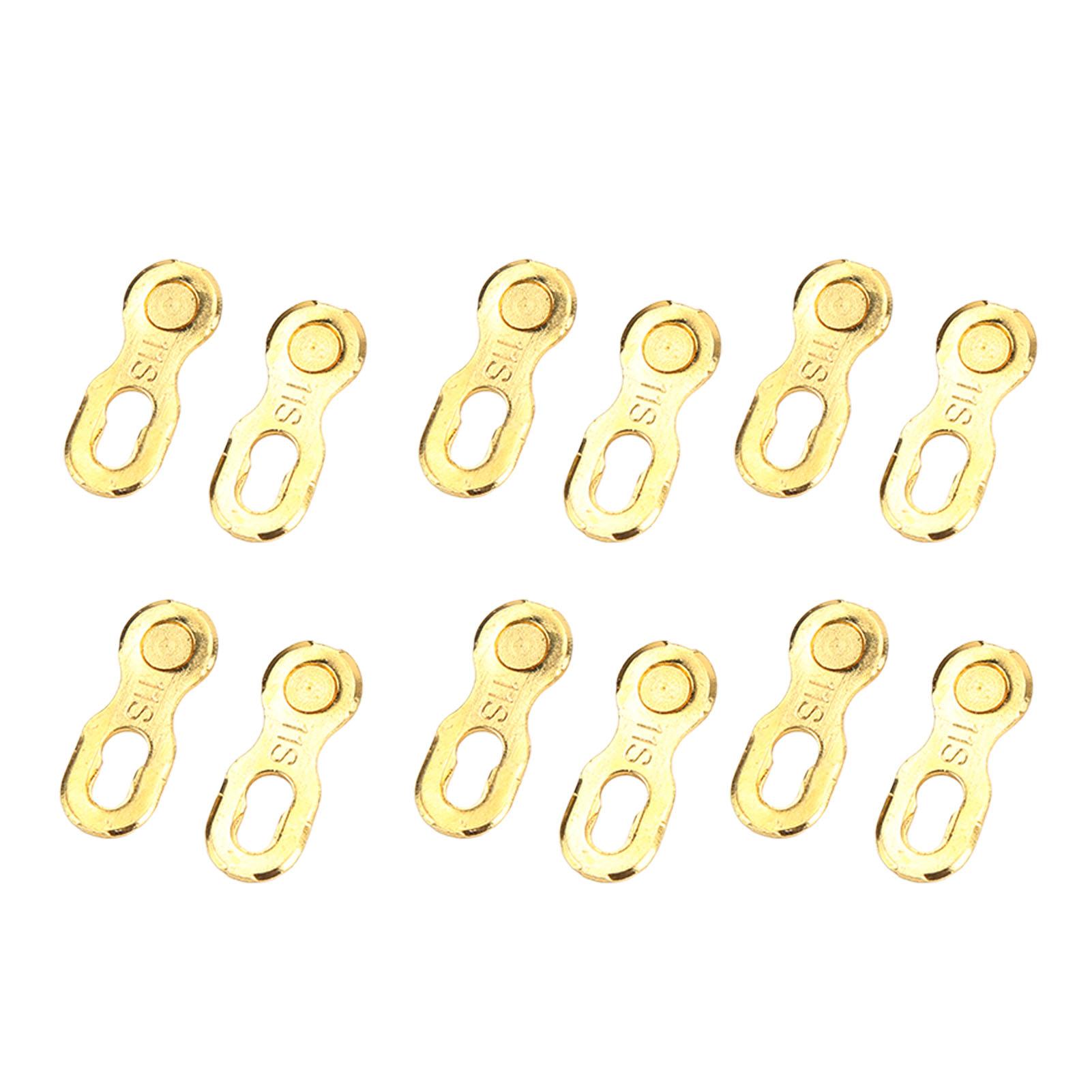 12 шт. Соединитель звеньев цепи Стальной Быстросъемные звенья цепи для горных велосипедов