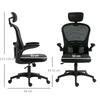 Multi-Adjustable Office Chair, with Lumbar Support, Headrest and Mesh Back - Black