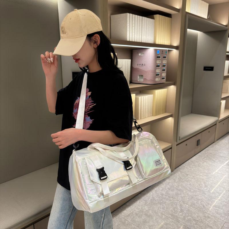 New travel bag large capacity multi-functional wet and dry sports fitness bag independent shoe compartment crossbody bag yoga bag