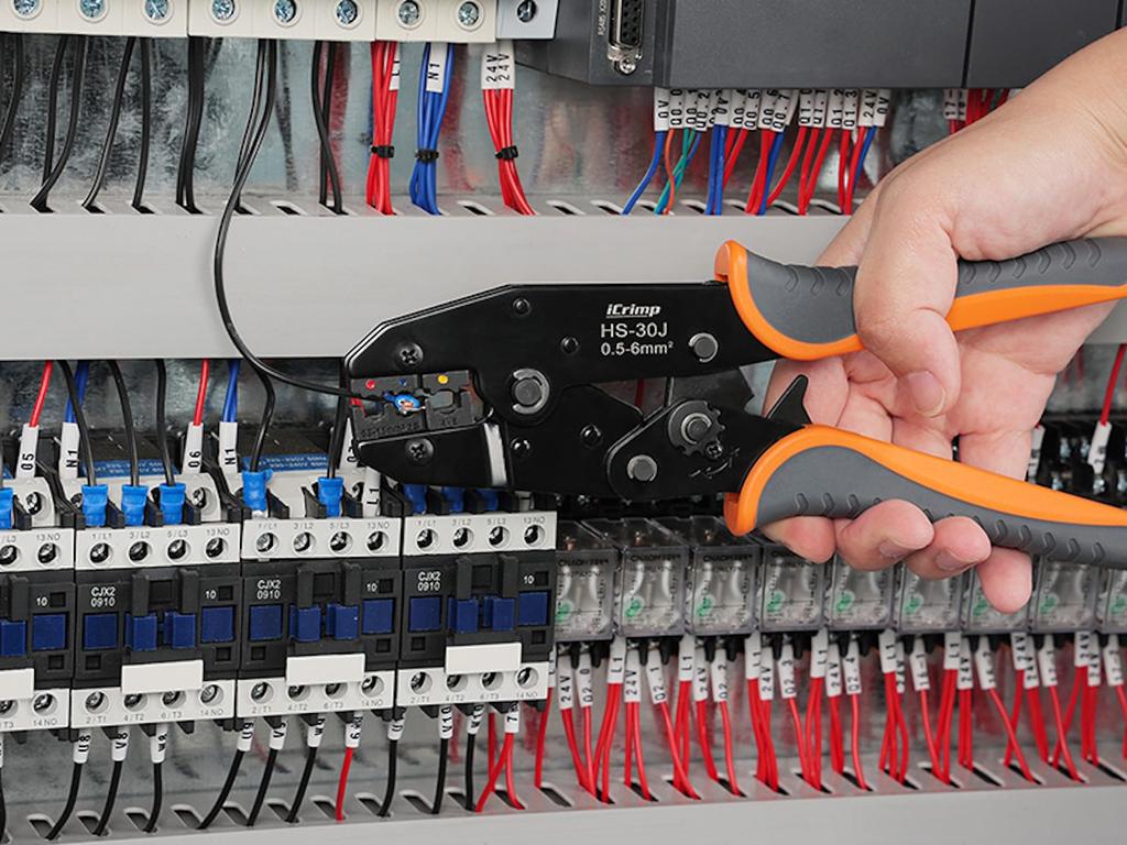 iCrimp HS-30J Interchangeable-Die Crimping Tool Kit with FSA-0626 Wire Stripper