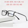 Anti-Blue Light Square Prescription Eyeglasses Women Men  Myopia Lens Optical Spectacle Myopes Lunettes 0 -0.5 -0.75 To -4.0