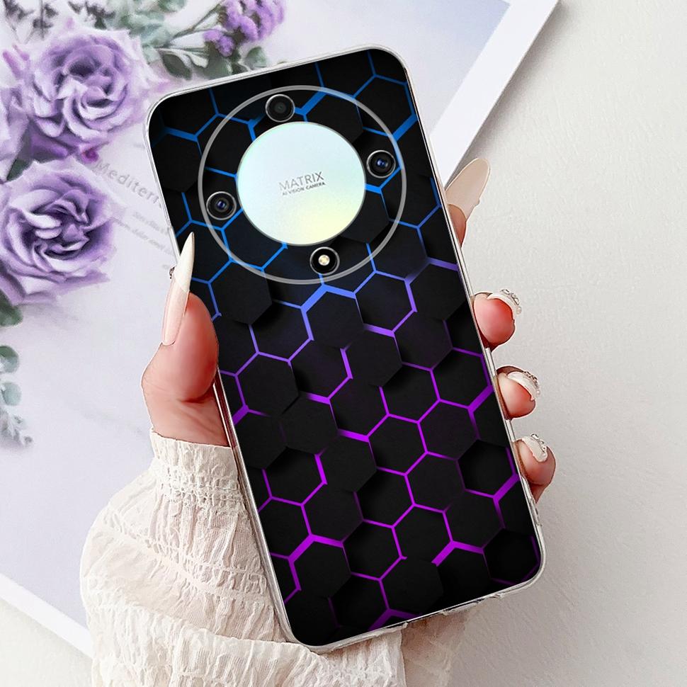 For Honor X9b 5G Case Flowers Butterfly Painted Cover Soft Silicone Casing For Honor X9 X9 b HonorX9b 5G Phone Case