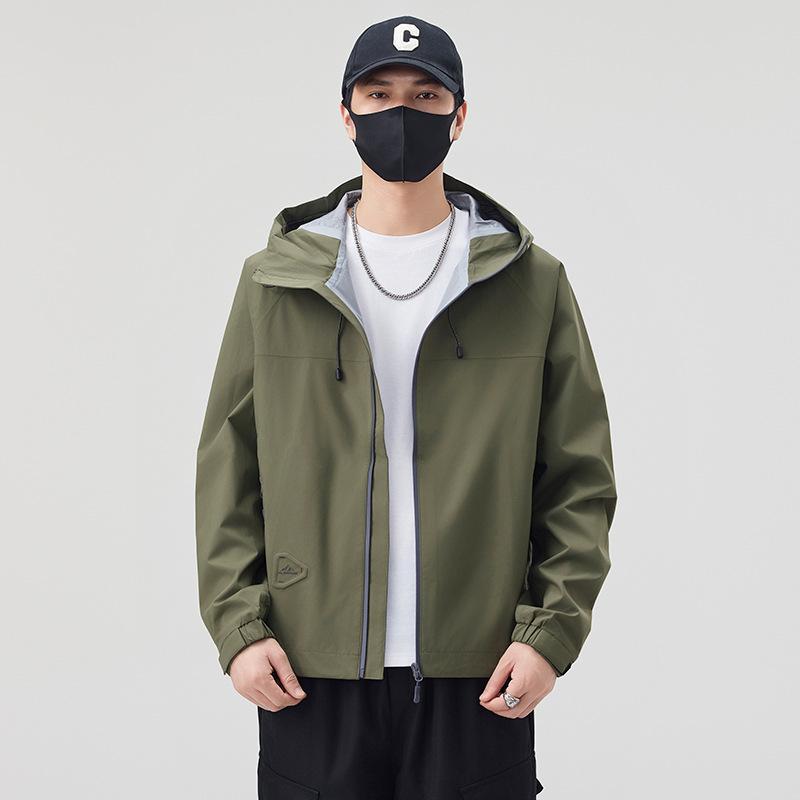 Spring And Autumn New American Functional Three-Proof Casual Boys Shirt Jacket Trendy Brand Jacket Outdoor Hooded Tide