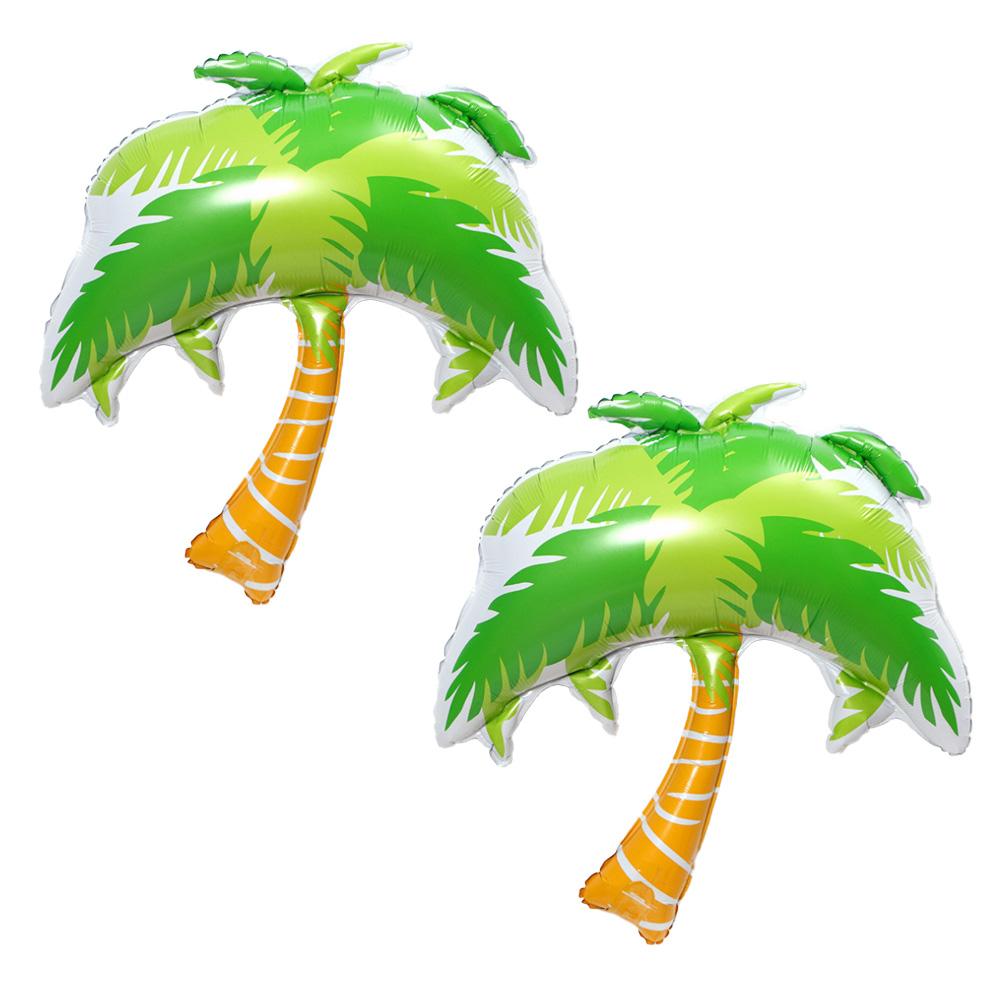 Large Palm Tree Aluminum Foil Balloons, Hawaiian Party, Seaside, Beach, Pool Party, Summer Seaside Beach Party Decoration Balloons