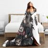 Deads by Daylights Super Soft Blankets  Camping Plush Bedding Throws Pattern Outdoor Flannel Bedspread Sofa Bed Cover