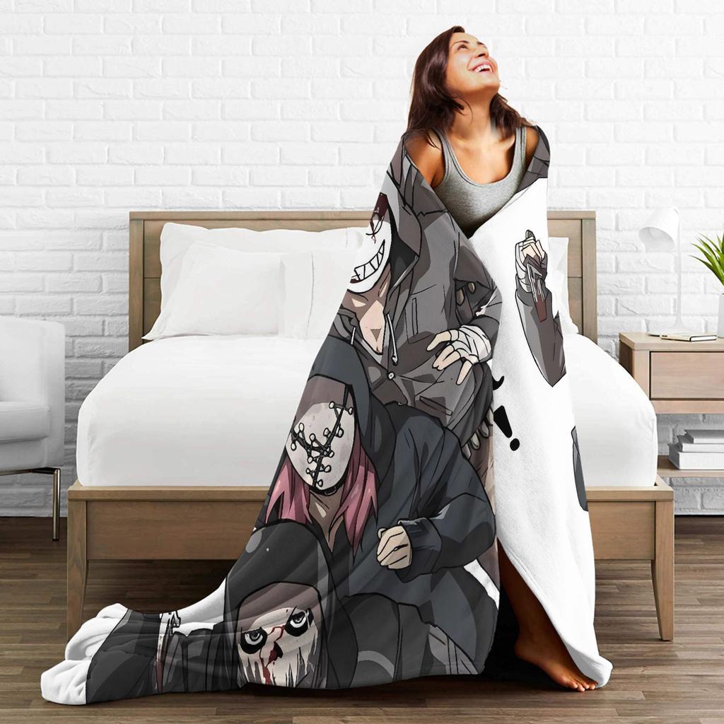 Deads by Daylights Super Soft Blankets Camping Plush Bedding Throws Pattern Outdoor Flannel Bedspread Sofa Bed Cover