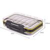 New ABS Fishing Tackle Box Portable Double Compartments Lure Hook Baits Pesca Accessory Plastic Baits Tackle Boxs