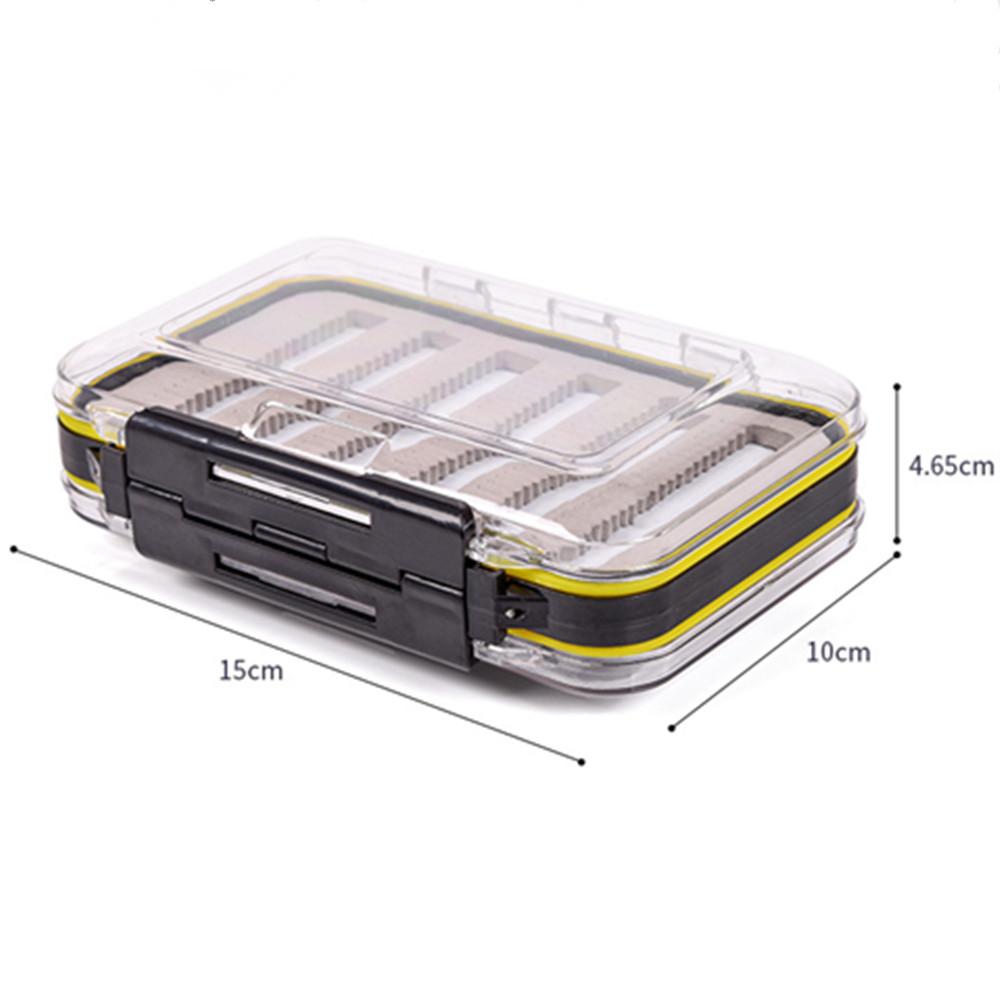 New ABS Fishing Tackle Box Portable Double Compartments Lure Hook Baits Pesca Accessory Plastic Baits Tackle Boxs