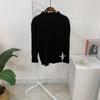 C S In The Room Spee Frill moCk neCk Rib Knit Long Sleeve 5ColorS