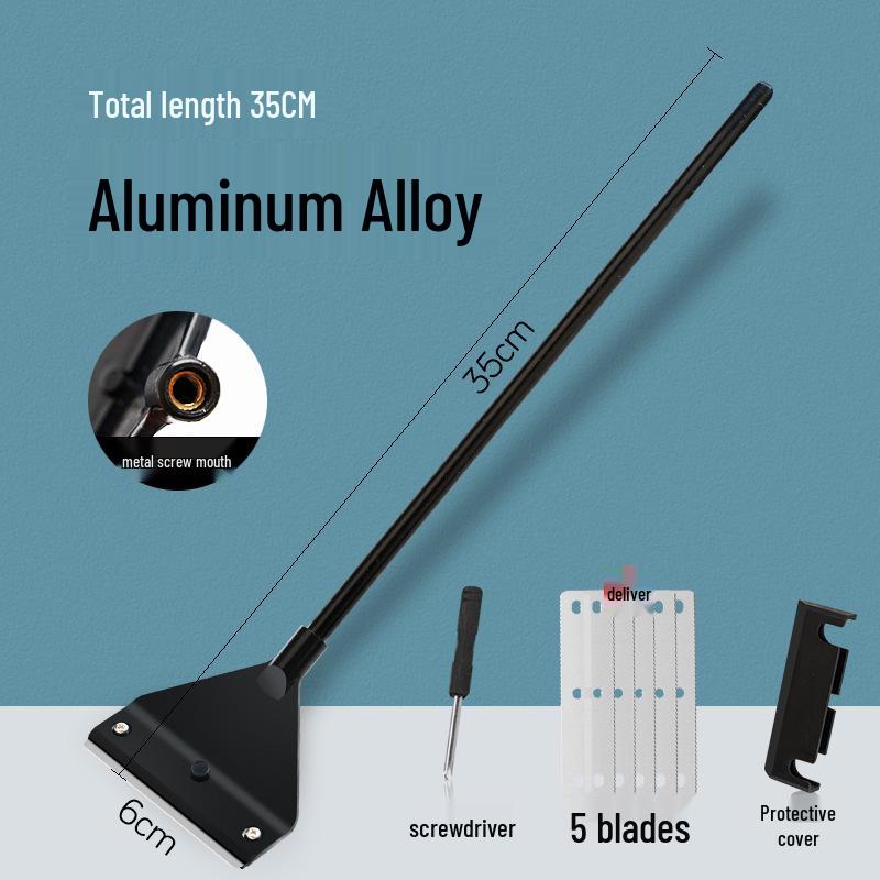 Aquatic Plant Tank Cleaning Set: Algae Scraper, Seaweed Remover, Moss Knife, No Dead Angle Brush Tool.