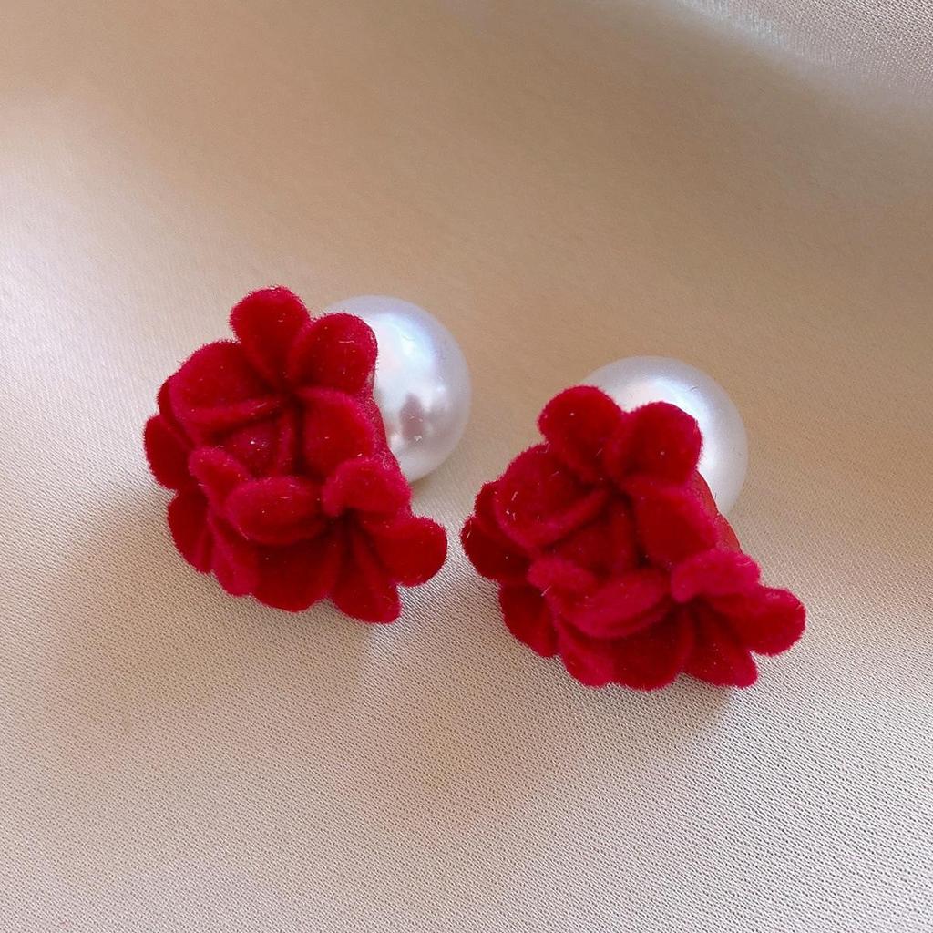 2024 Elegante Schlichte Blumenohrringe - Leichter Luxus-Mode