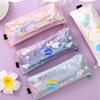 Pencil Case Rectangular Waterproof Stationery Bag with Multiple Compartments Pencil Pouch for Pens Erasers Rulers School Office Supplies