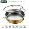 Thickened Stainless Steel Flat Bottom Alcohol Hot Pot