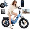 AGILERIDE 20" Electric Bike EB8-B 48V 15Ah 250W – 144 Km Range, 25 Km/h – with App and LCD