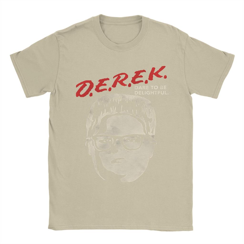 Dare to Be Delightful Derek TShirt Unisex Women Vintage 100 Cotton Tee Shirt Round Collar Short Sleeve T Shirt Graphic Tops