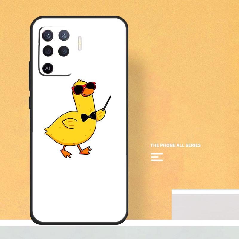 Funny Cartoon Duck Case For Oppo A80 A60 A40 A6 A5 Pro A15 A16 A17 A57 A94 A74 A54 A76 A96 A18 A38 A58 A78 A98