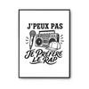 Poster - PLANETEE - I Can't Minimalist - Rap Text - Photo Paper 310 G/m² - Pearlescent Finish