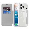 3in1 Business Leather Flip Magnetic Case for iPhone 17 16 15 14 Pro Max Card Wallet Plating Clear Case For iPhone 16 15 14 Air