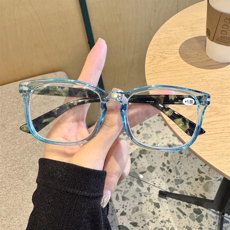 

Ультралегкие европейские и американские очки для чтения с защитой от синего света с пружинными дужками для людей среднего и пожилого возраста +2.00