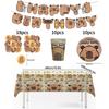 Capibara Capybara Birthday Decoration Disposable Tableware Birthday for Bara Baby Shower Tableware Balloons Capibara Cumpleaños
