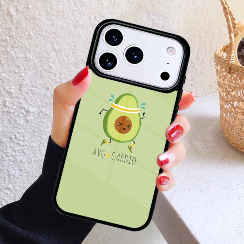 Cute Avocado Fruits Phone Case For iPhone 17 Air 16 15 14 13 12 11 Pro Max Plus
