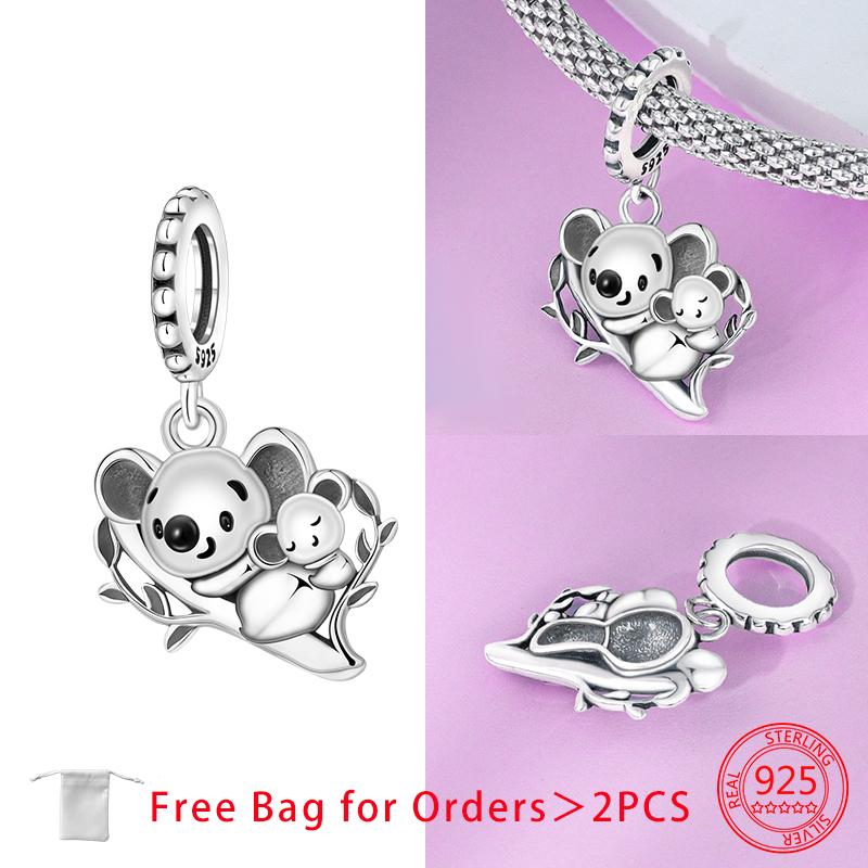 Anniversary Charms Copper Cute Animal Beads Pendant Fit Bracelet Necklace Accessories Bead Jewelry Making Fine Jewelry Gift