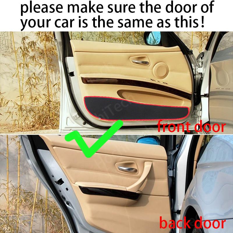 Protective Mat Side edge cover Door Inside Guard Car Door Anti Kick Pad Sticker for BMW 3 Series E90 4D 2009-12 318i