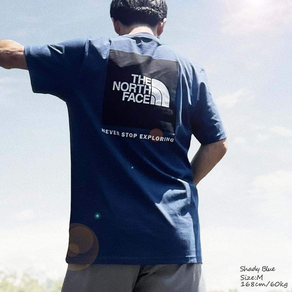 The North Face Short Sleeve with Back Print and Box Size Small Men's T-Shirt Logo, Navy, [Used]