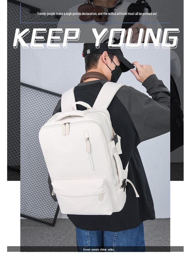 Expandable Large Capacity Backpack for Students and Commuters - Suitable for Travel, Laptops, and Daily Use
