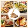 Tortilla Press10 Inch Roti Maker with Rolling Pin Large Bamboo Wood Tortilla Maker with 50 Pieces Parchment Paper