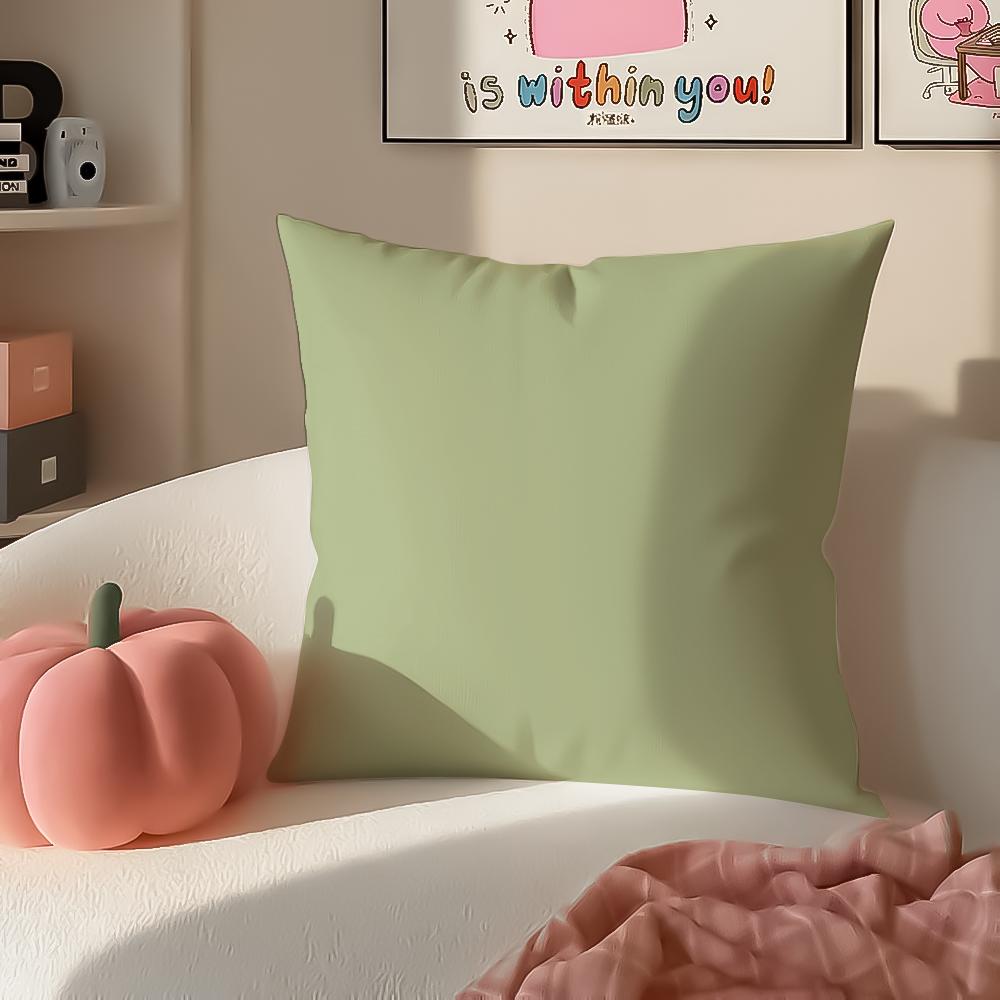 Bright Cheerful Ar Candy Color Cushion Cover Pillowcase Short Plush Invisible zipper Room Sofa Cushion Cover