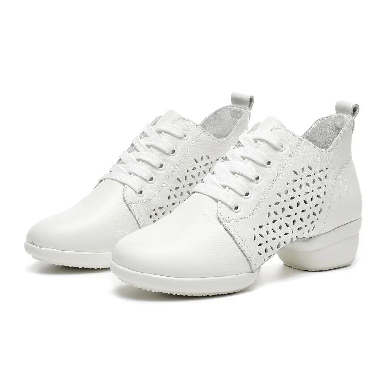 Women Modern Jazz Hip Hop Dance Shoes Trendy Athletic Sneaker Woman Sandals Comfy Running Girl Leather Shoes