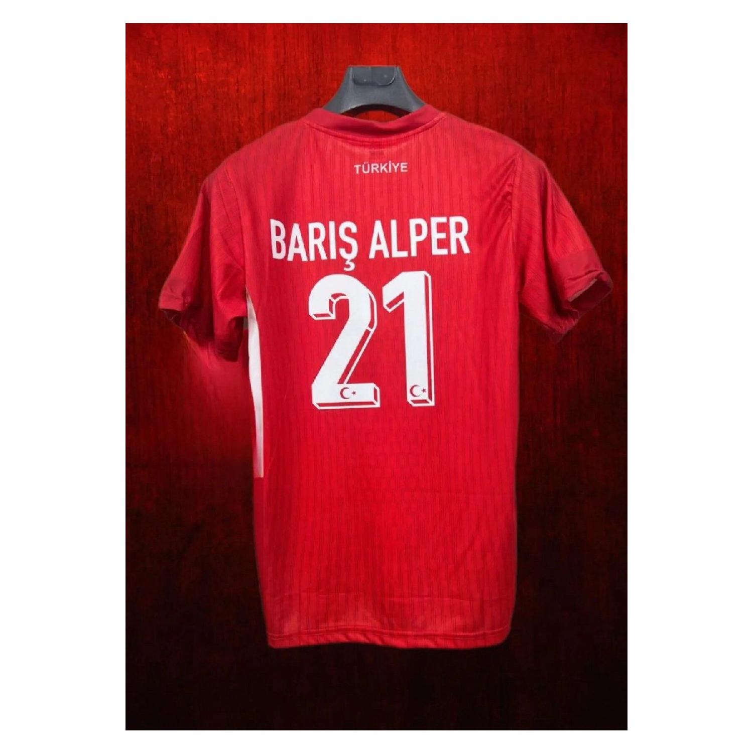 

Trkiye National Team Euro 2024 Bar Alper Jersey (red) S красный