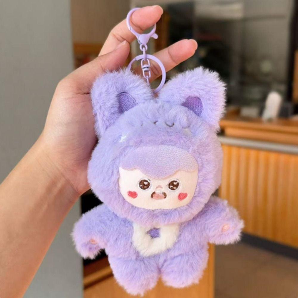 Soft Anime Doll Pendant Plushies Doll Bear Plush Keychain Bee Plush Coin Purse  Home Party Decor