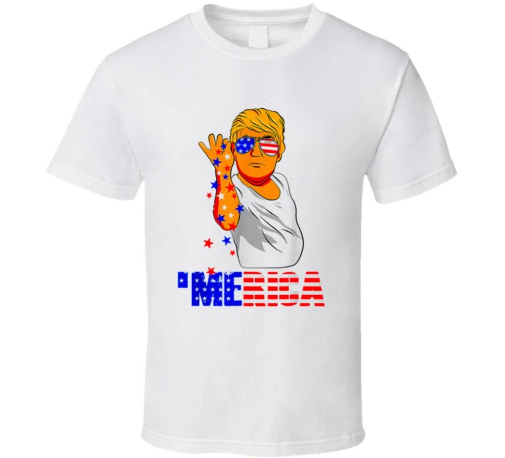 Patriotic Trump Bae 4th July Merica Usa America Maga Gift T Shirt M