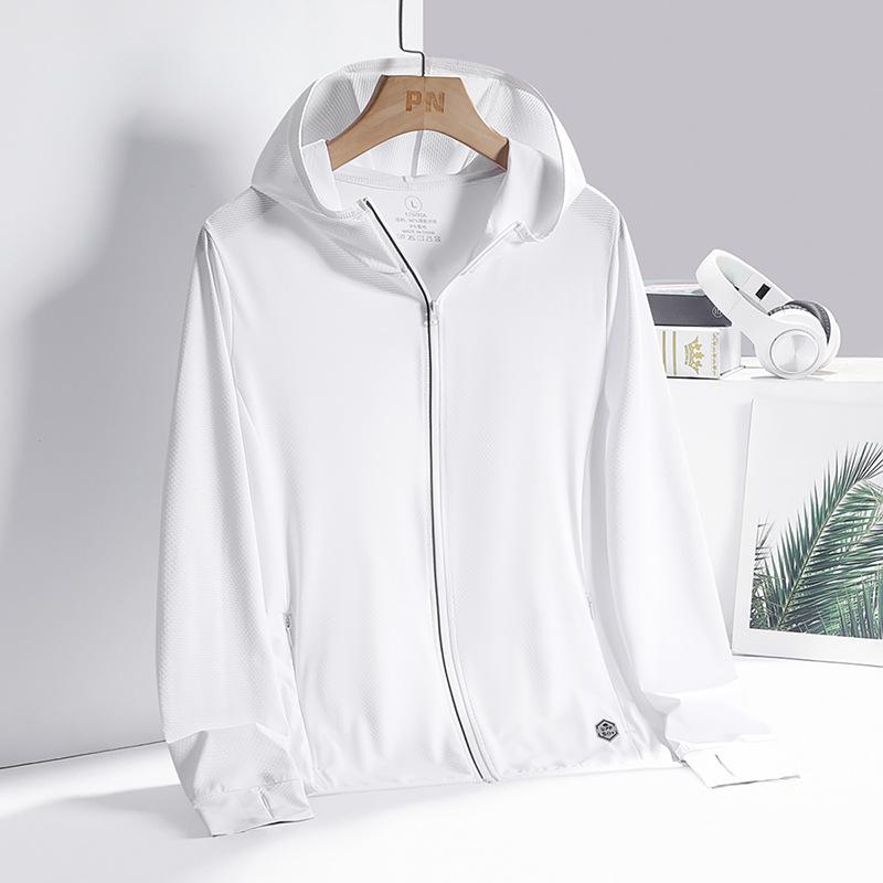 Women's Ice Silk Breathable Sunscreen Clothing UV Resistant Outdoor Sports Couple's Lightweight Sunscreen Clothing