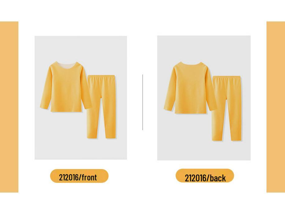 2025 Dětská zimně-podzimní vyhřívaná sametová pyžama - Teplé spodní prádlo pro chlapce a dívky