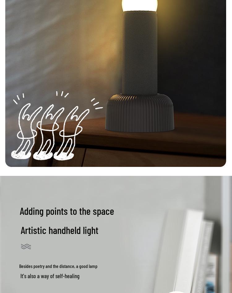 Hand-Pulled Night Light: Creative Bedside Lamp for Bedroom Atmosphere, Sleep Aid, and Fun Desktop Gift