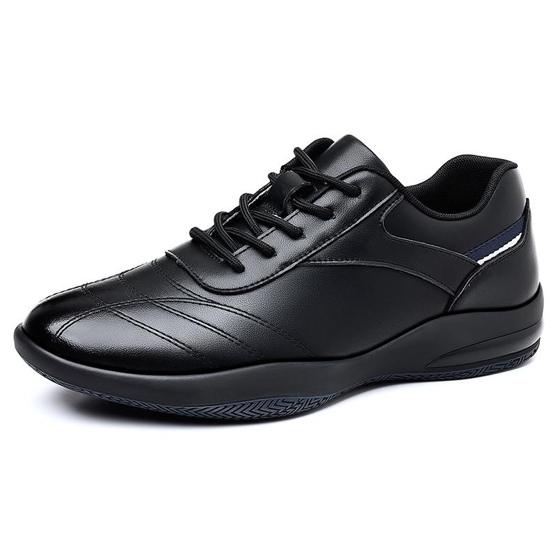 

Outdoor Men s Golf Shoes Black White Man Soft Leather Flat Walking Sneakers Professional Design 44 чорний
