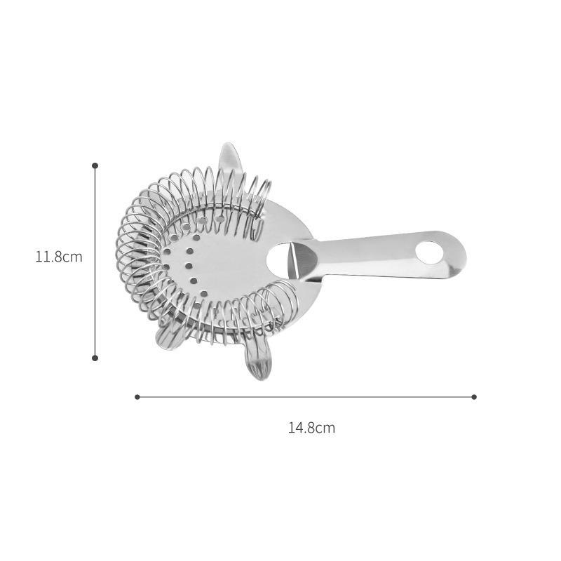 Rose Gold 304 Stainless Steel Cocktail Ice Strainer