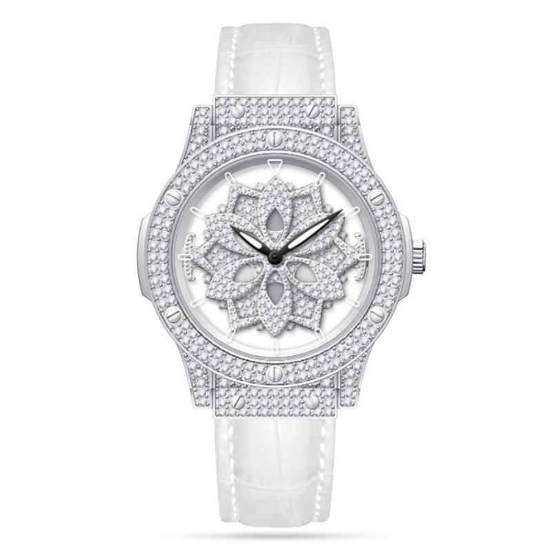Swiss Wollex Lucky Star Women's Full Diamond Quartz Watch