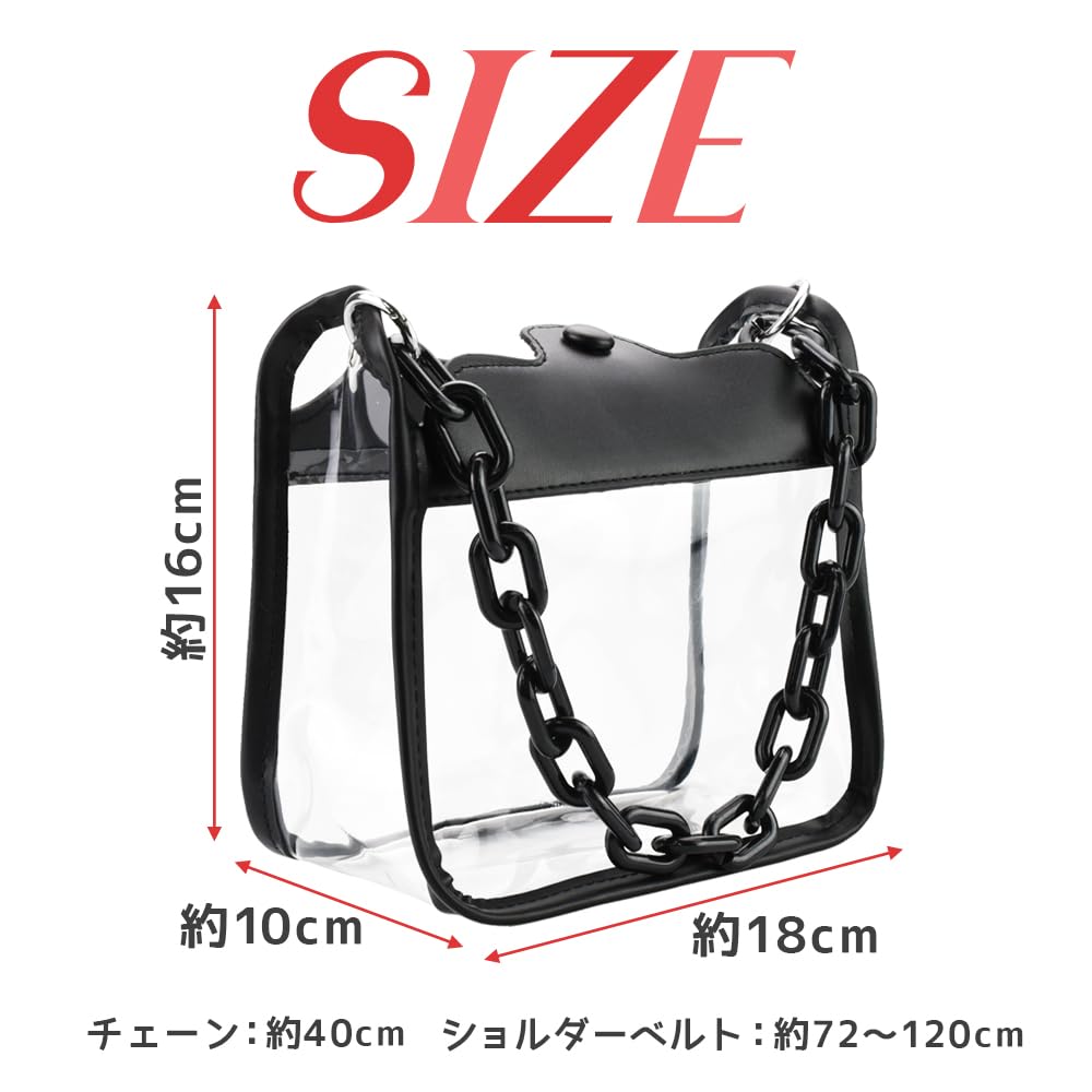 Product Mini Ita Bag Appeal Mascot Akusta Can Badge with Chain 18cm X 16cm X 10cm No-brand 3-way strap/Oshikatsu White,