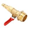 Dual Purpose Winterize Adapter with Quick Plug Brass Ball Valve 3 4in GHT Thread for RV Camper Boat Trailer