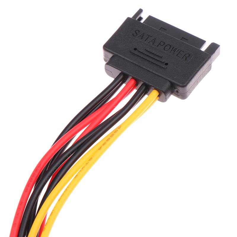 1 buc Cablu prelungitor Sata 20 cm pentru HDD SSD Hard Disk Cablu splitter de alimentare Sata Y 15 pini tată la dual 15 pini mamă cablu de alimentare