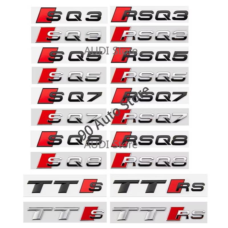 For hot Embelm Sticker S3 S4 S5 S6 rs3 rs4 rs5 TTS SQ5 SQ7 ABS Automobile Fender Luggage Modification Badge Sticker Auto Parts